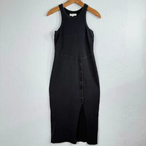 Cleo Wolf T-shirt‎ Dress Size Small Charcoal Wash Jersey Stretch Sleeveless Snug